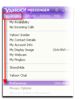 Fig 3: Yahoo Messenger 10 - Main GUI